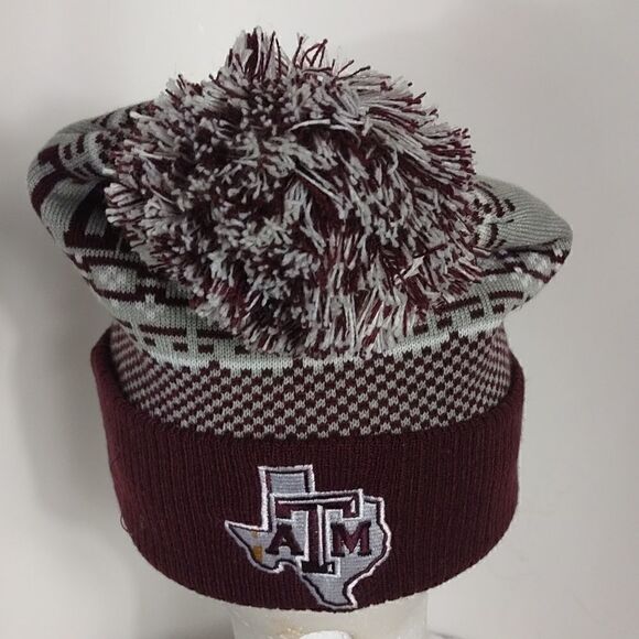 Adidas Texas A&M Knit PomPom Beanie - Picture 3 of 8